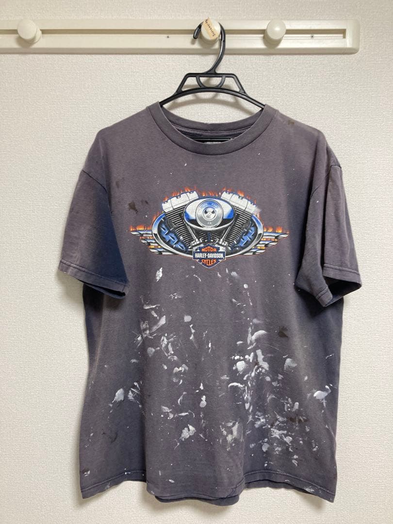雰囲気◎2001 Harley-Davidson エンジン　フレイム　Tシャツ