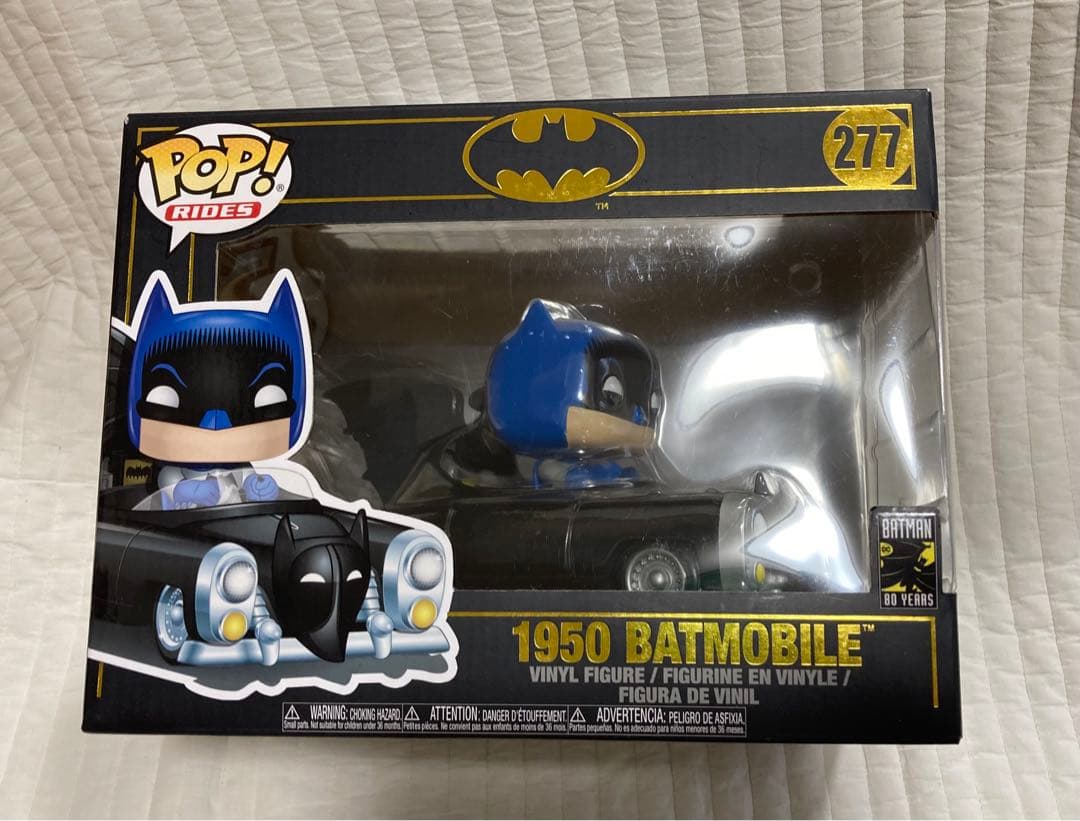 新品未開封☆Funko POP! ライド バットマン ブルーメタリック 1950