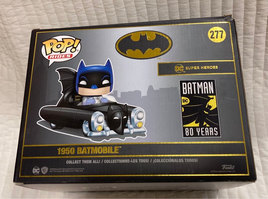 新品未開封☆Funko POP! ライド バットマン ブルーメタリック 1950