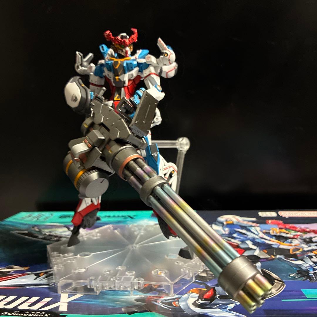 HG ジークアクス　塗装　完成品　＋ジャイアントガトリングセット