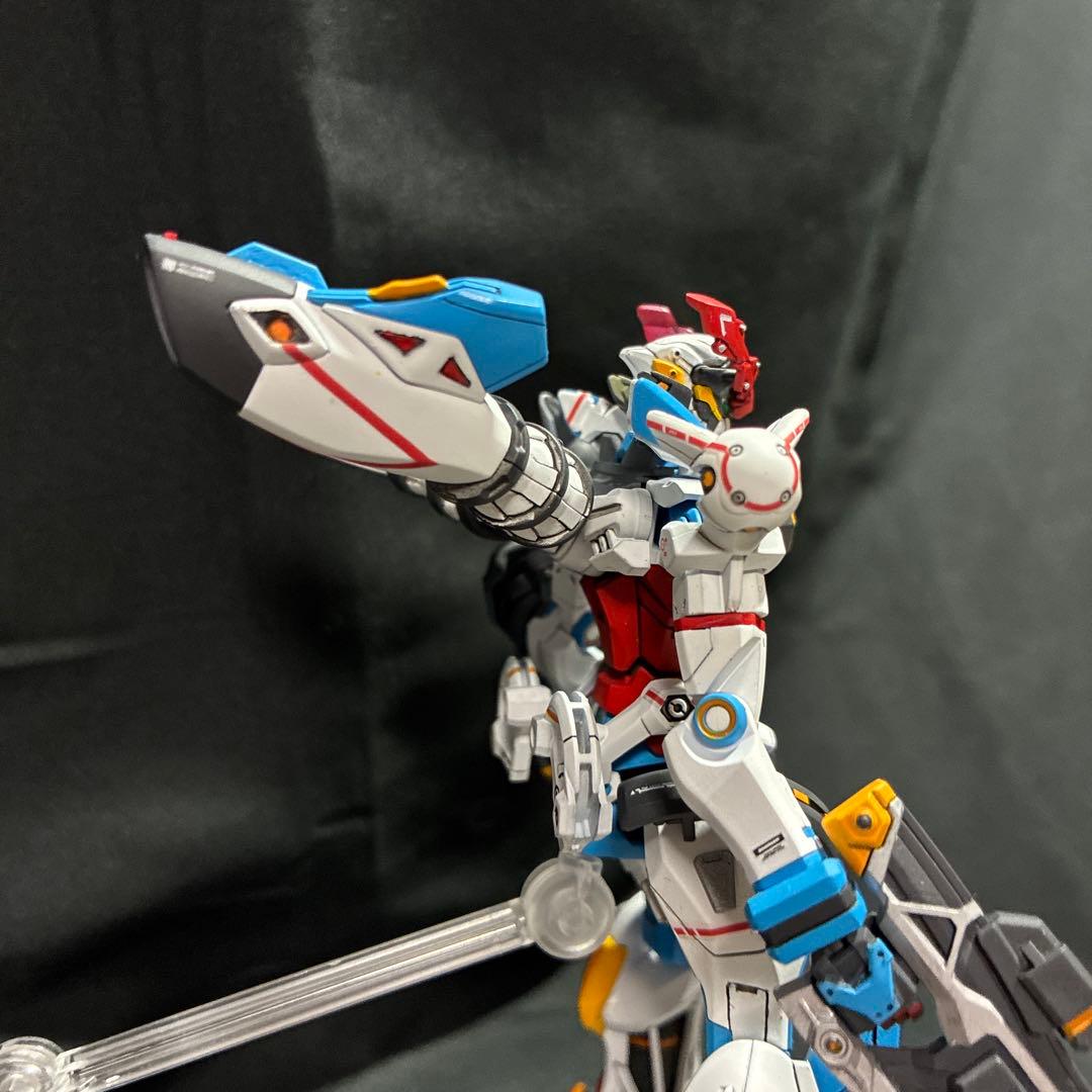 HG ジークアクス　塗装　完成品　＋ジャイアントガトリングセット