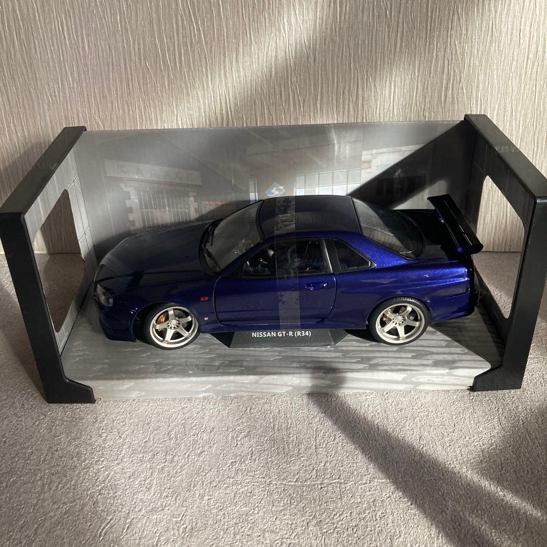SOLIDO ソリド　Nissan GT-R (R34) ミニカー 1/18