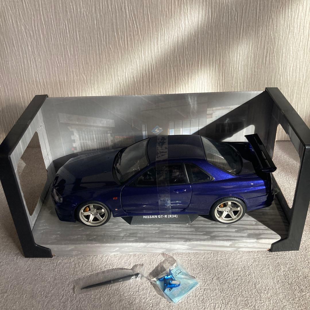 SOLIDO ソリド　Nissan GT-R (R34) ミニカー 1/18