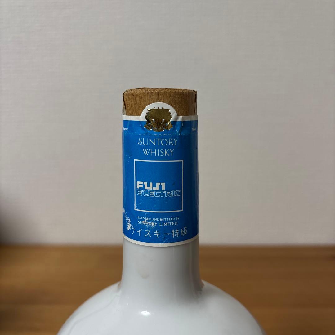 サントリーウイスキー　特級　富士エレクトリック　記念ボトル　陶器ボトル　未開封