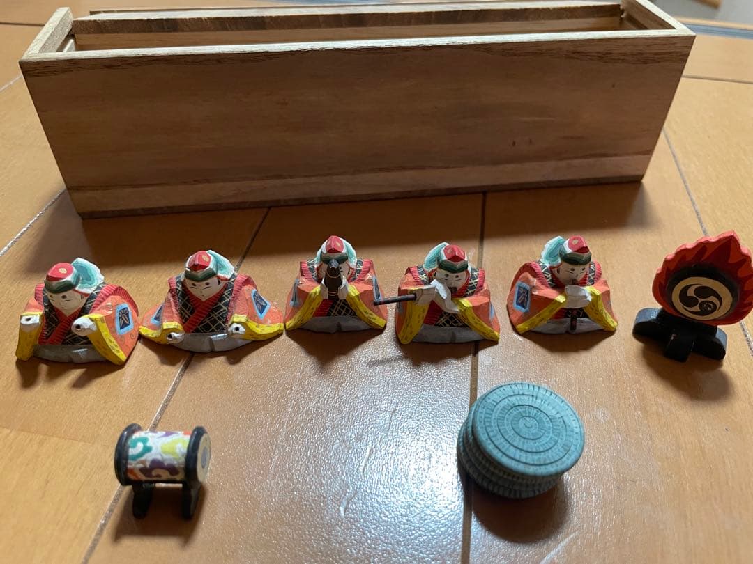 雛人形　五人囃子　五人ばやし　木彫