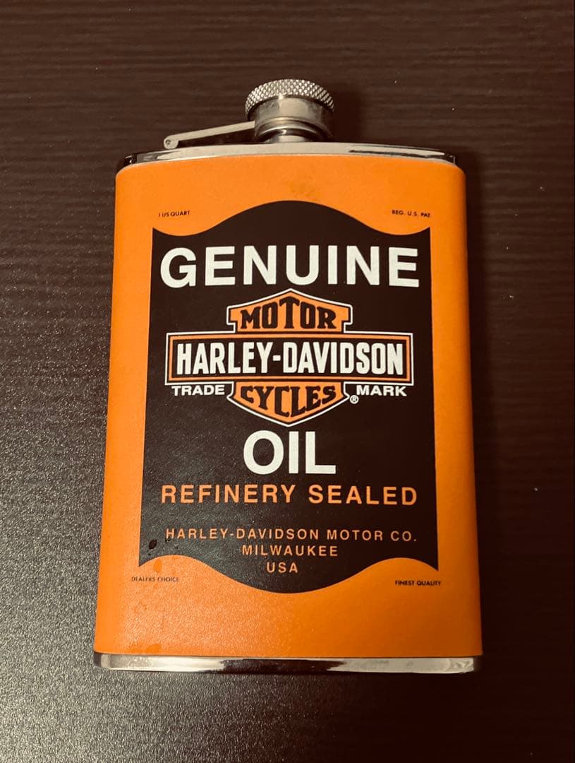 ハーレーダビットソン オイル缶デザイン スキットル & ショットグラス