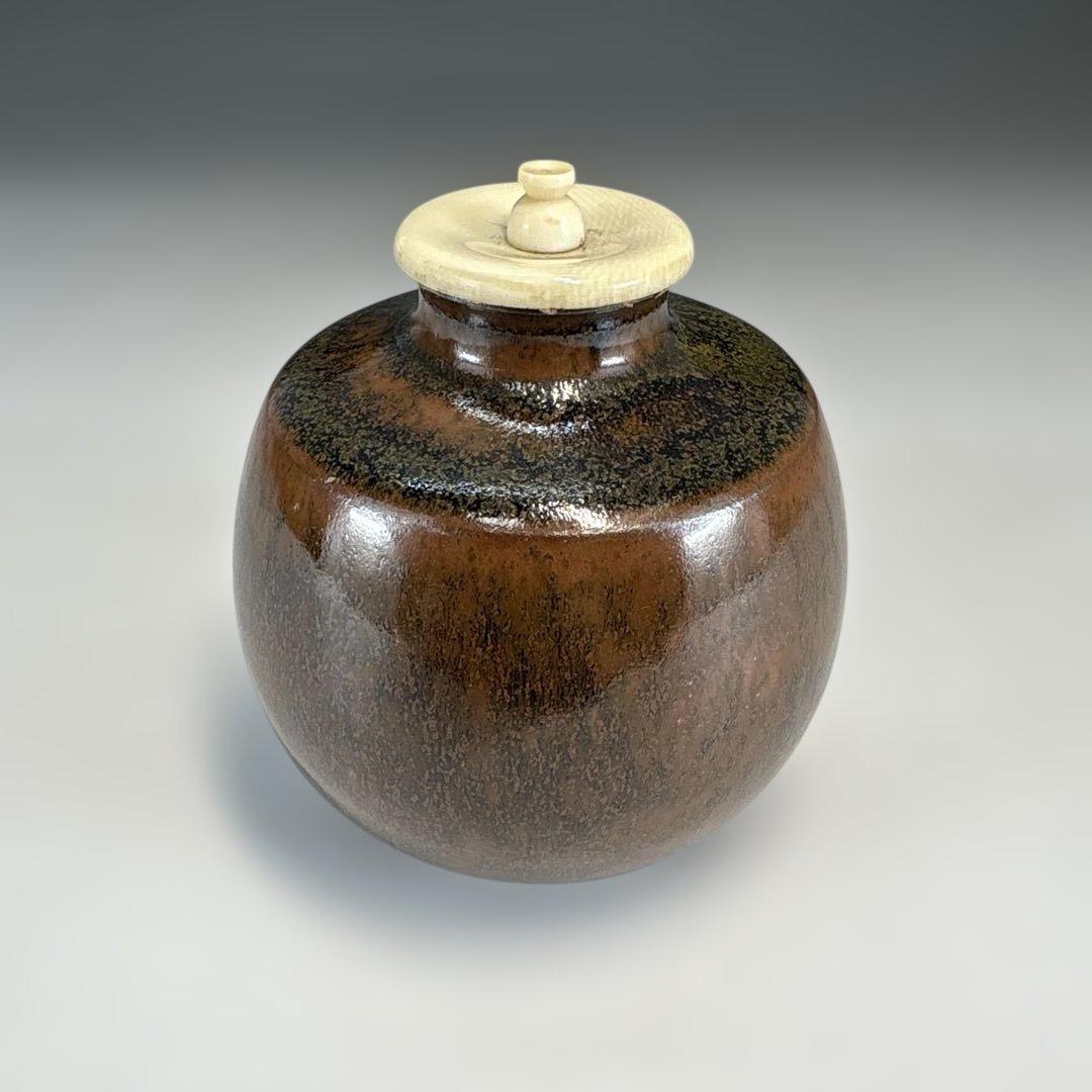 【茶道具】平安仁史造　本能寺文琳茶入（共箱）★送料込★