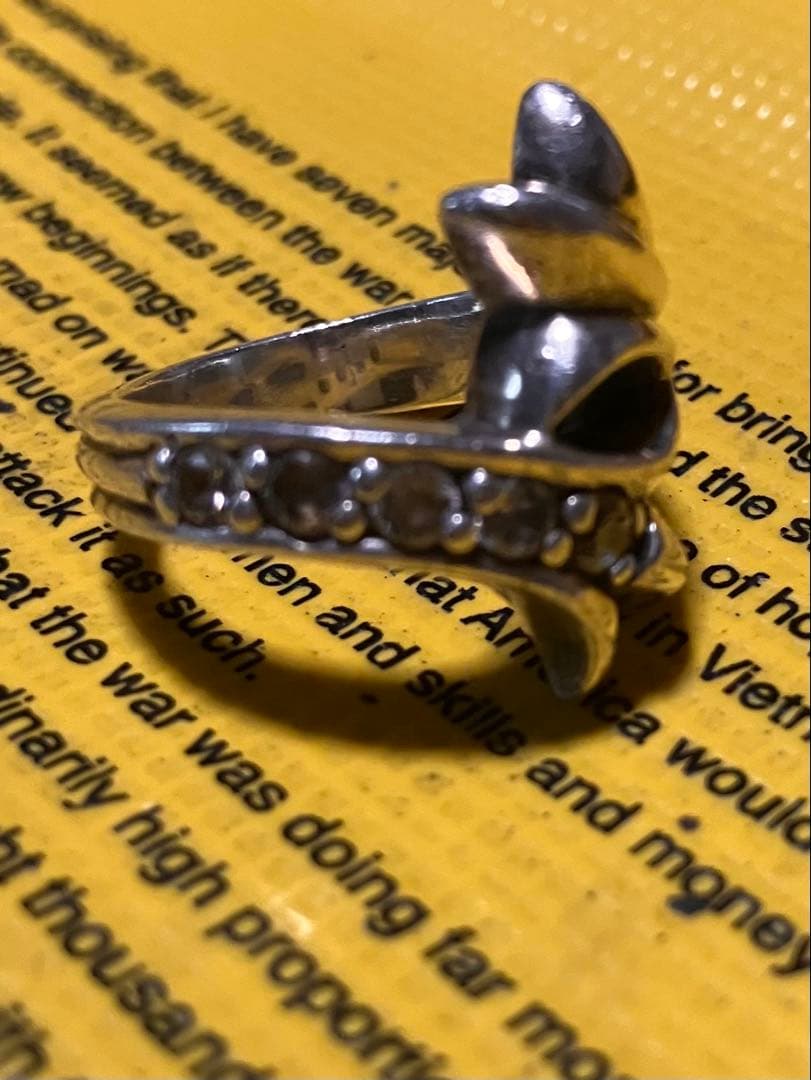 クロムハーツ（Chrome Hearts)クロステイルリング パヴェカスタム