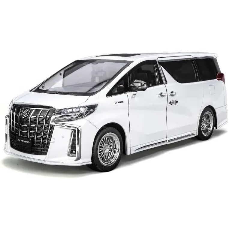 1/18 トヨタ アルファード ホワイト サウンド＆ライト ダイキャストミニカー