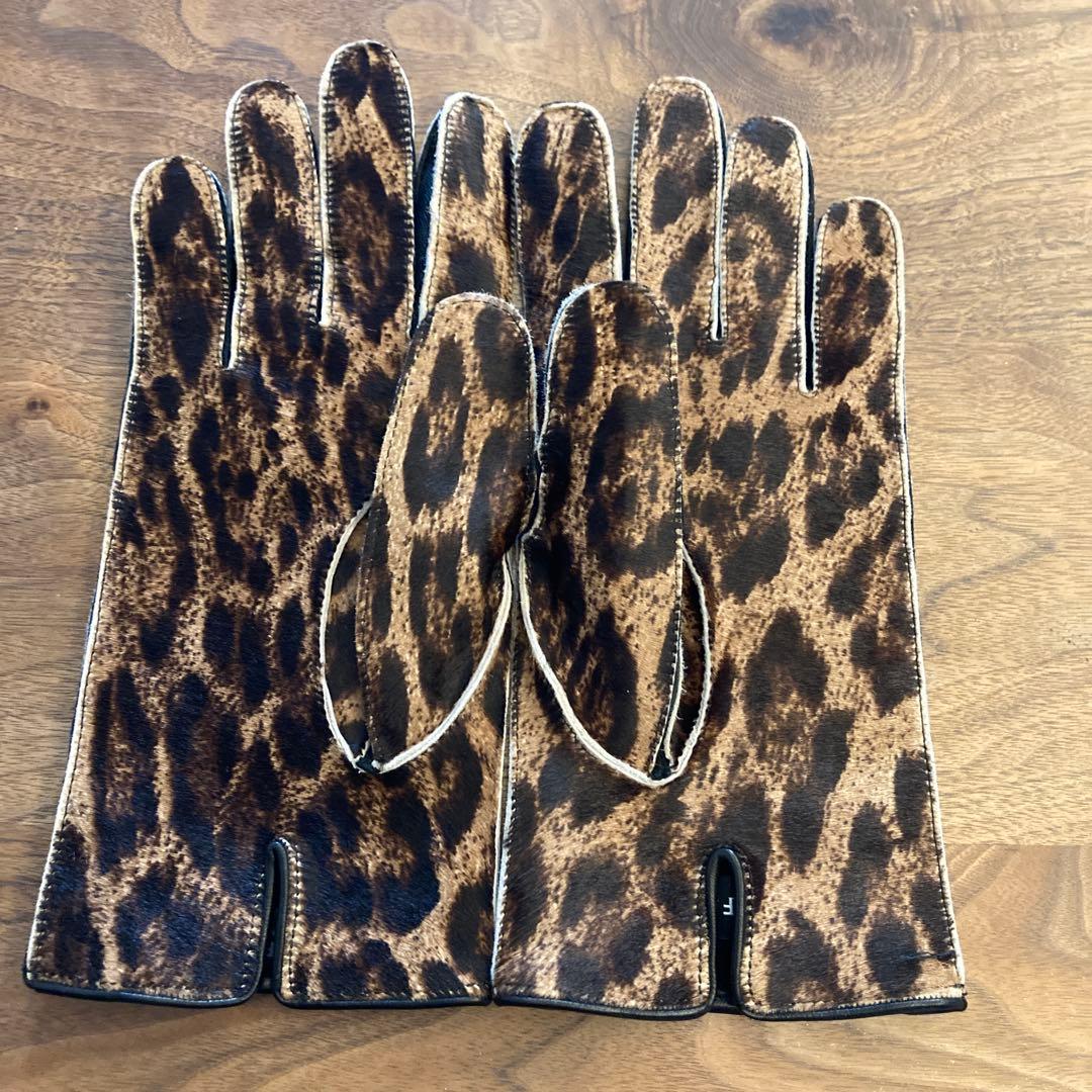 ラフシモンズ　レオパード柄　グローブ
