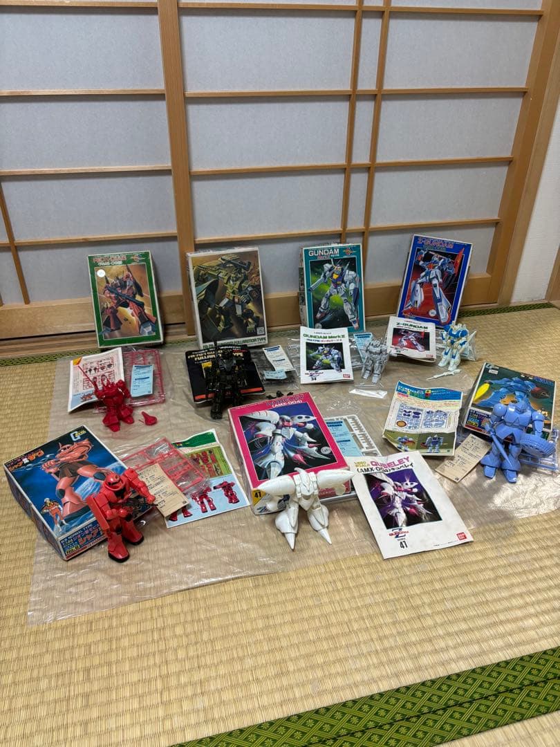 ガンプラ組立済み14点セット　（昭和ジャンク品）