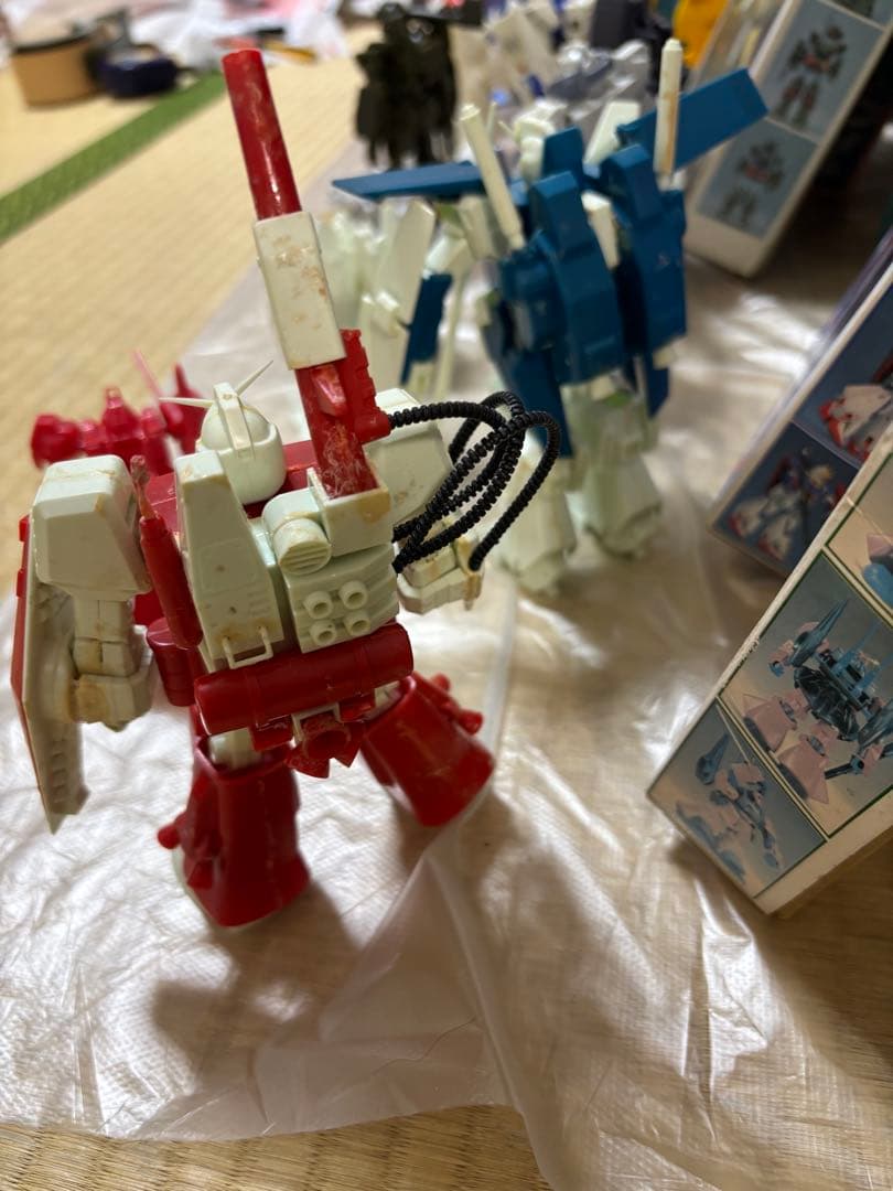 ガンプラ組立済み14点セット　（昭和ジャンク品）