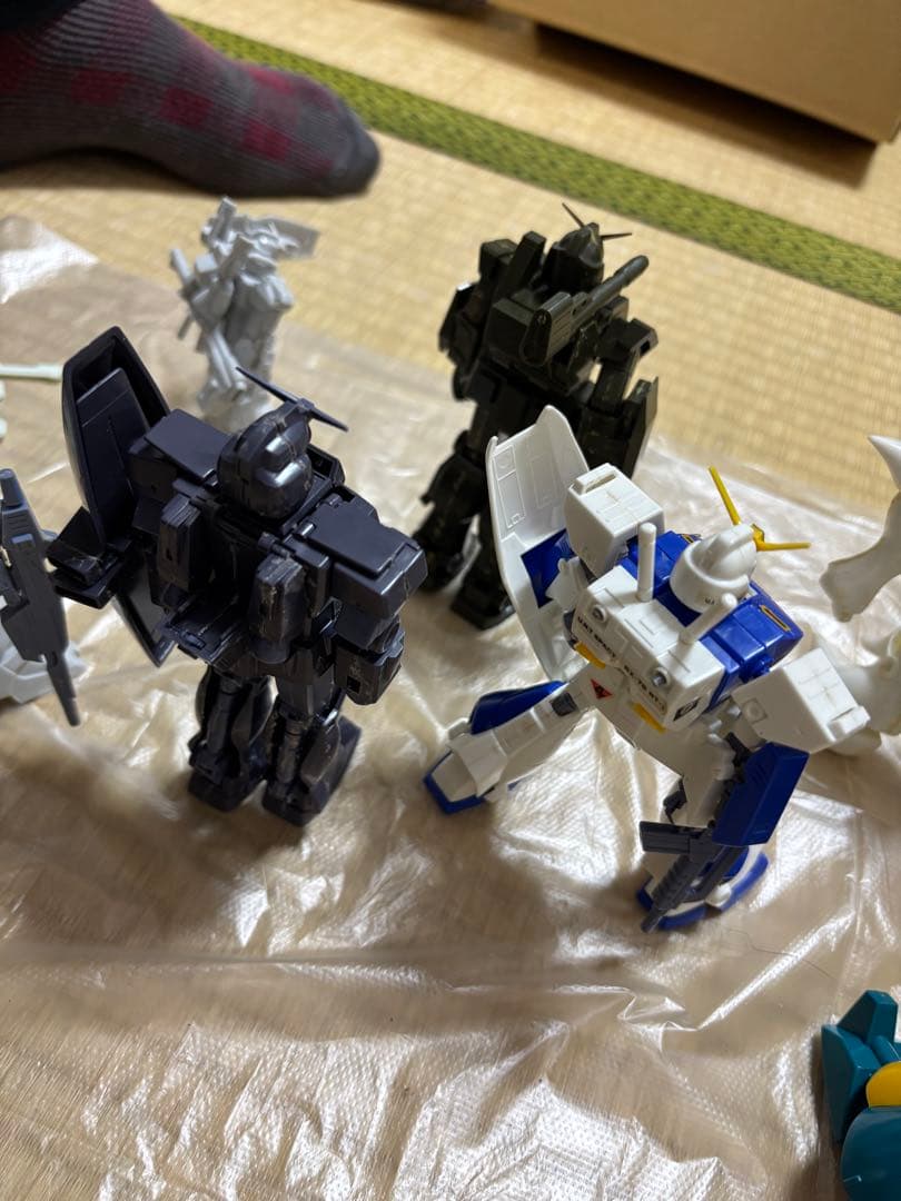 ガンプラ組立済み14点セット　（昭和ジャンク品）