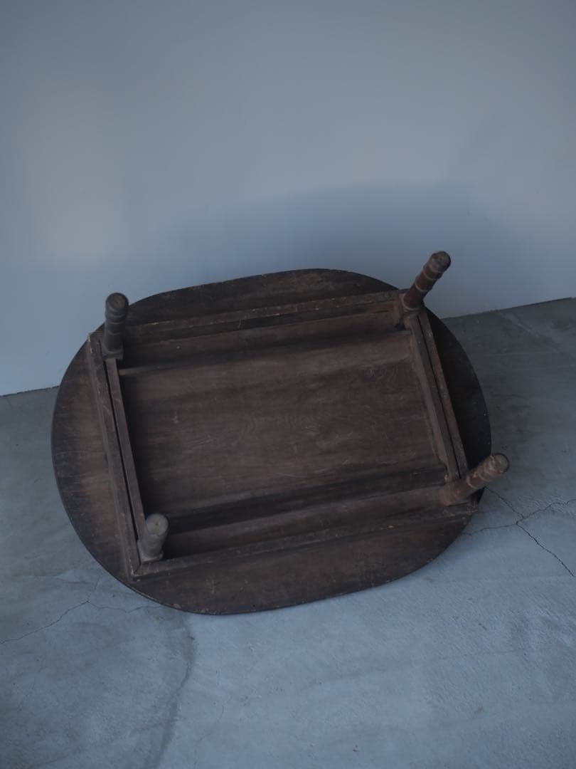 ちゃぶ台　ローテーブル　折り畳み　机　古家具　古道具　アンティーク　昭和レトロ