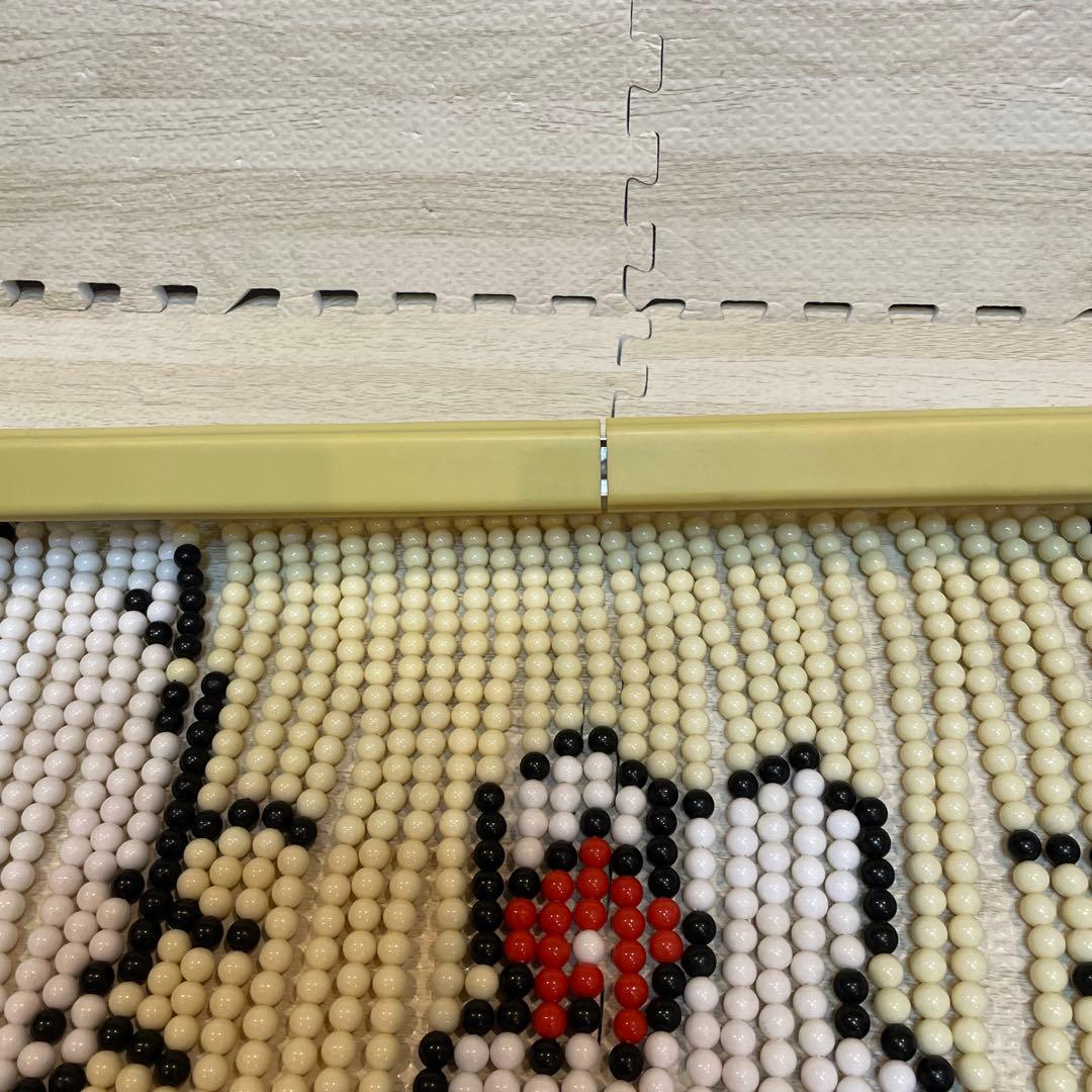 レトロ　ハローキティ　ビーズ　のれん　ビーズカーテン　キティ