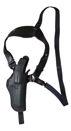 整備済 革製 リボルバー用 ショルダーホルスター 3.5 〜 4inch用