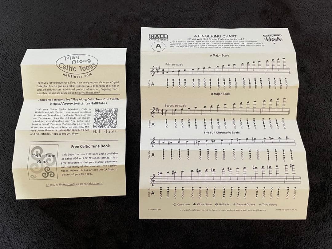 HALL クリスタルフルート A管 offset