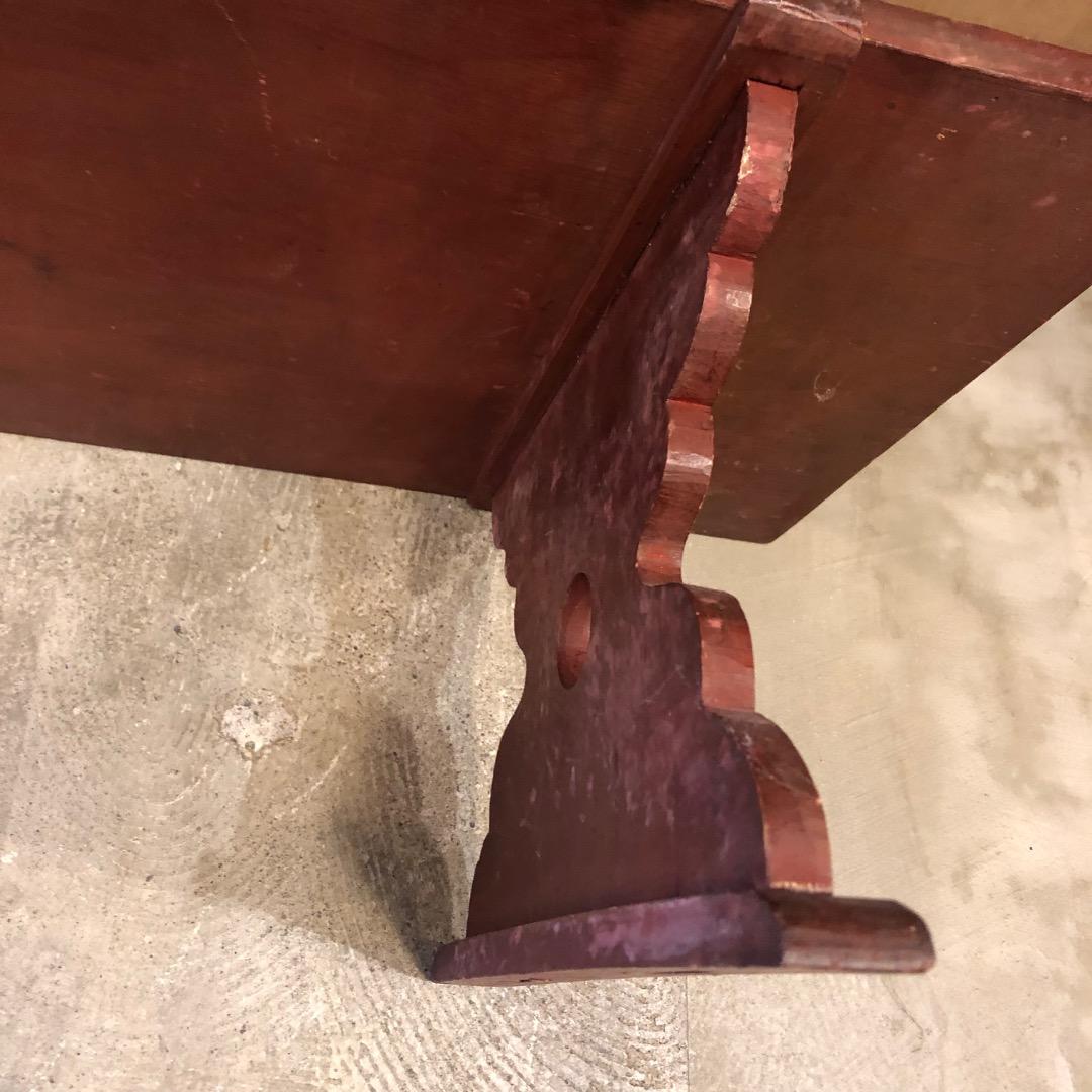 【昭和レトロ】　木製　文机　長テーブル　座卓 長座卓　ローテーブル　アンティーク