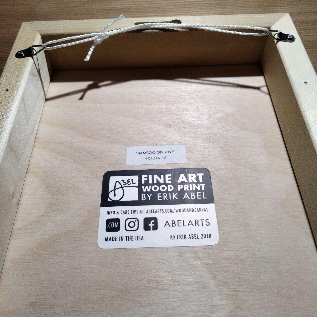 新品未使用　エリック アベル　ファインアート ウッドプリント
