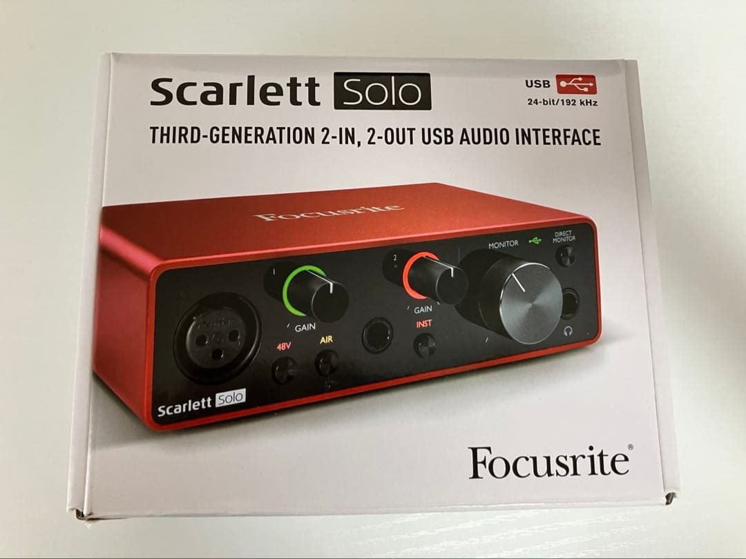 DTM・DAW Focusrite Scarlett solo 3rd Gen