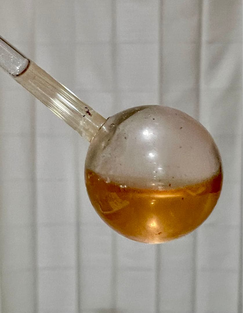 アンティーク　時代物　ウラン　和ガラス　かんざし　簪　球体　江戸ガラス　和装小物