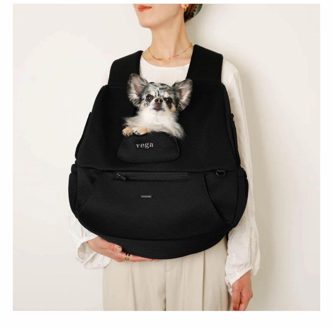 moncheri モンシェリ メッシュフロントリュック　黒