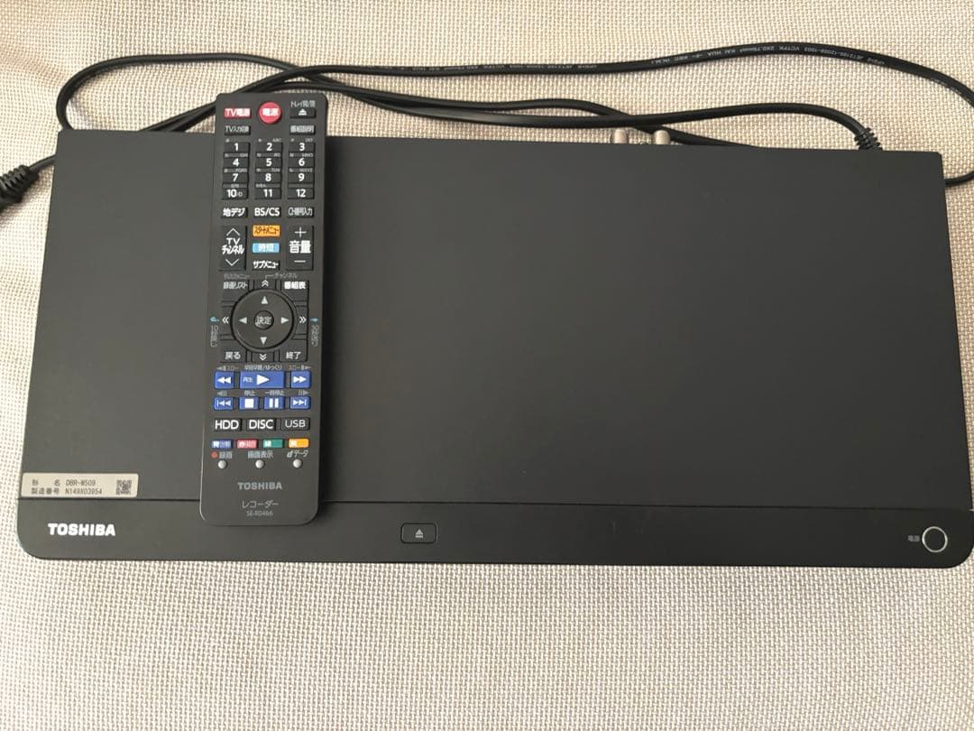 TOSHIBA REGZA DVDレコーダー DBR-W509