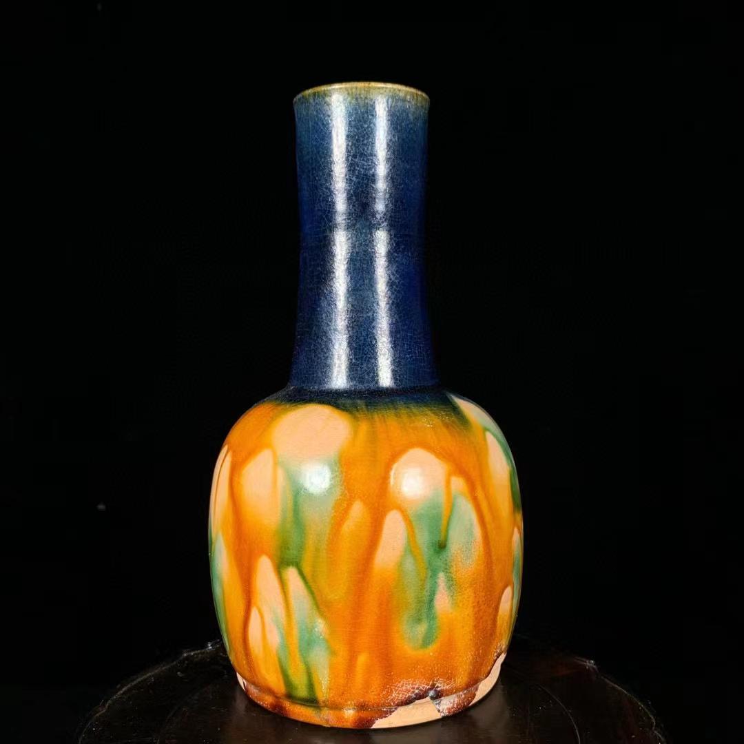 中国古美術・旧蔵の磁器・三彩の紙槌瓶・陶芸・置物・茶道具・書道・文房具·花瓶