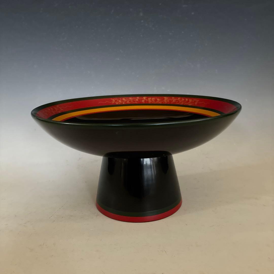 漆器 菓子器 高台付　　高杯　新品