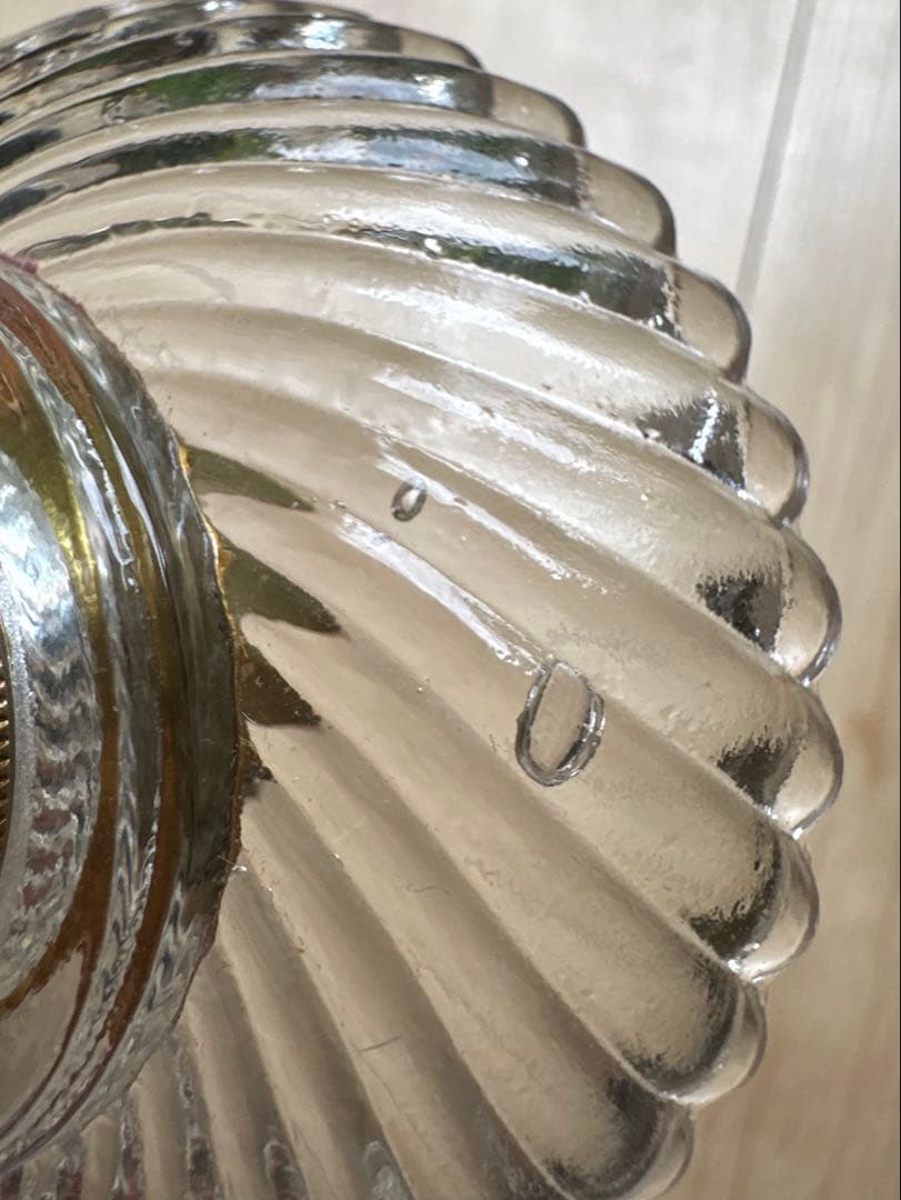 1920年代 フランス アンティーク 螺旋模様の可愛らしいアトリエランプ＊