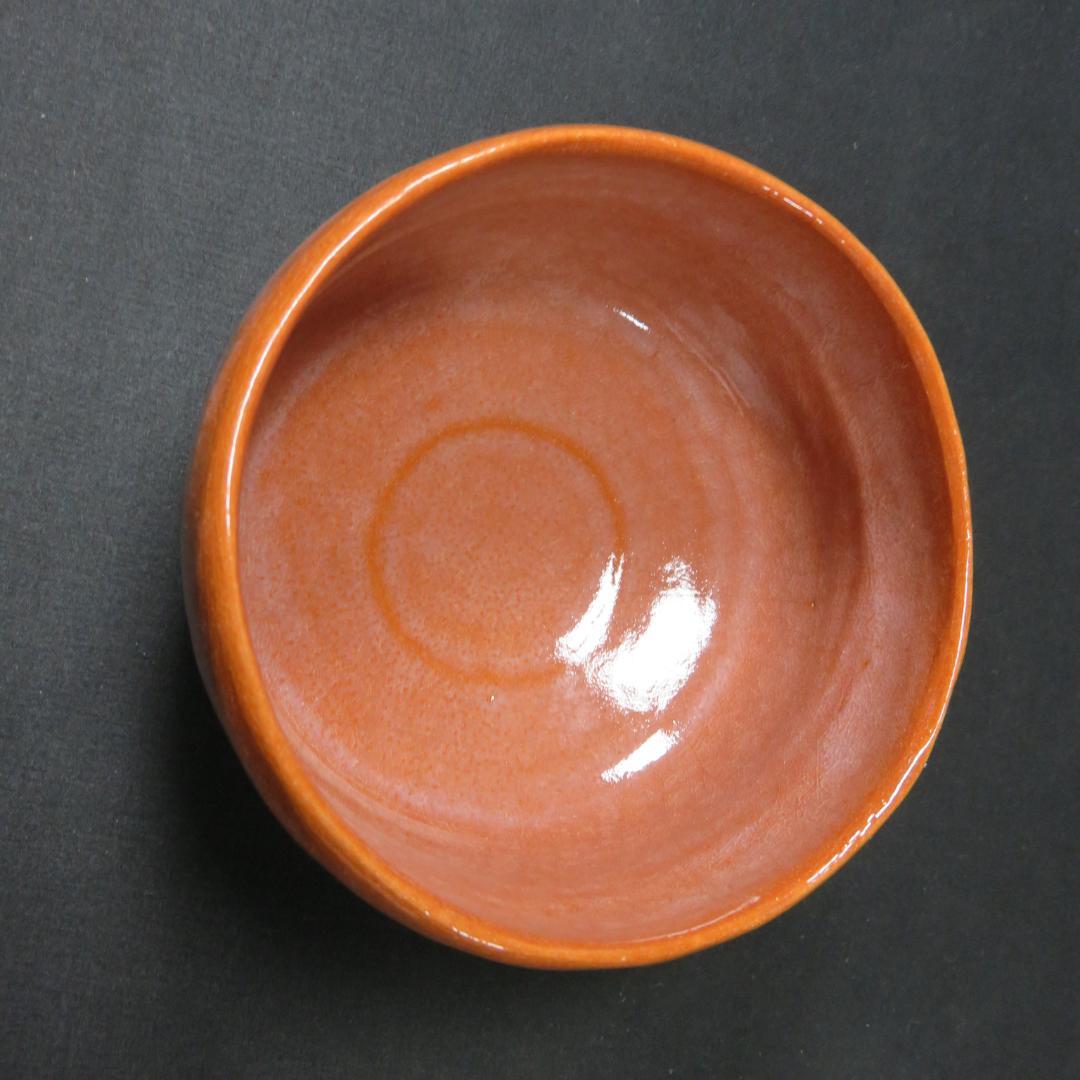 赤楽 茶碗 抹茶碗 茶器 茶道具 楽山 共箱 木箱 在銘