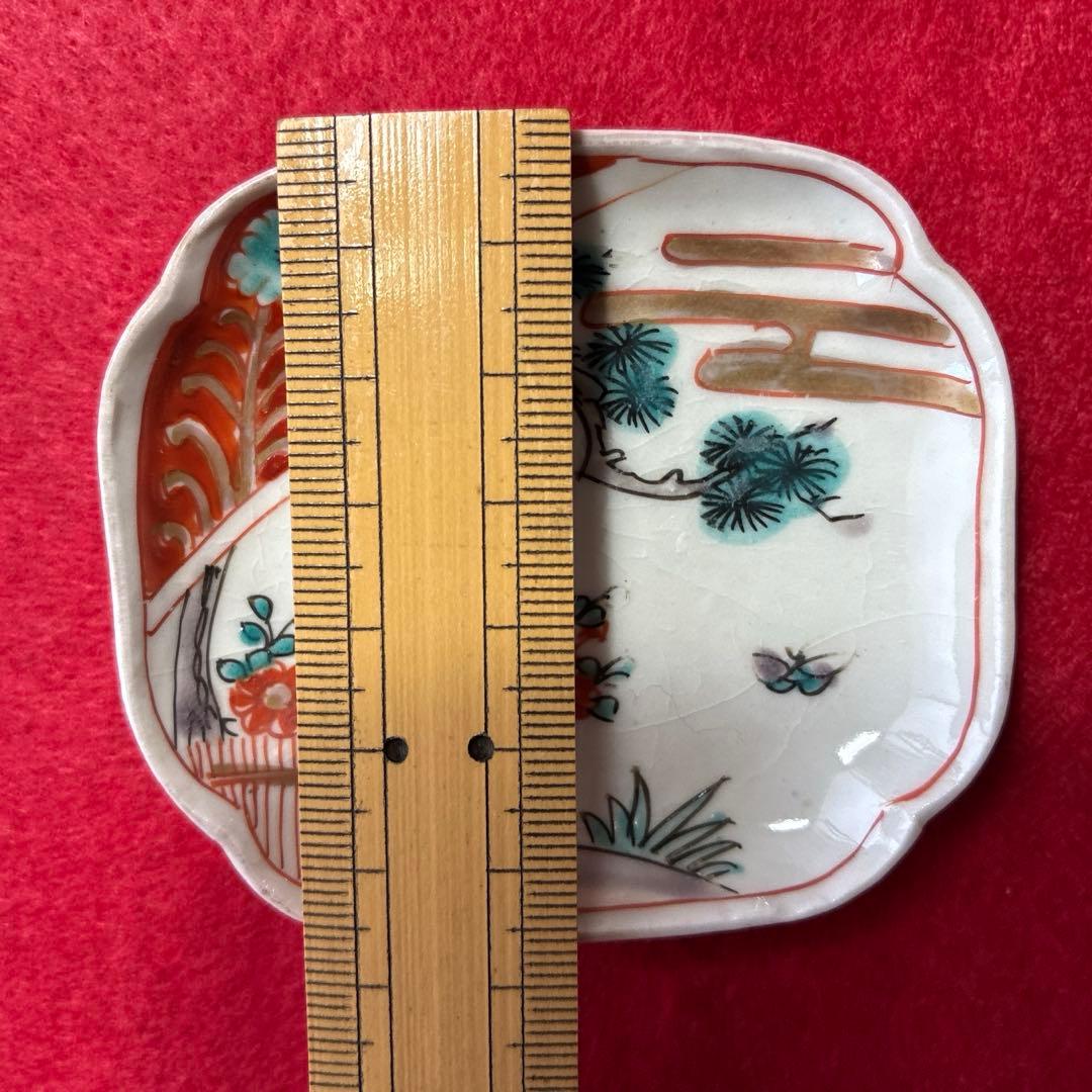 古伊万里　色絵　豆皿　2枚組