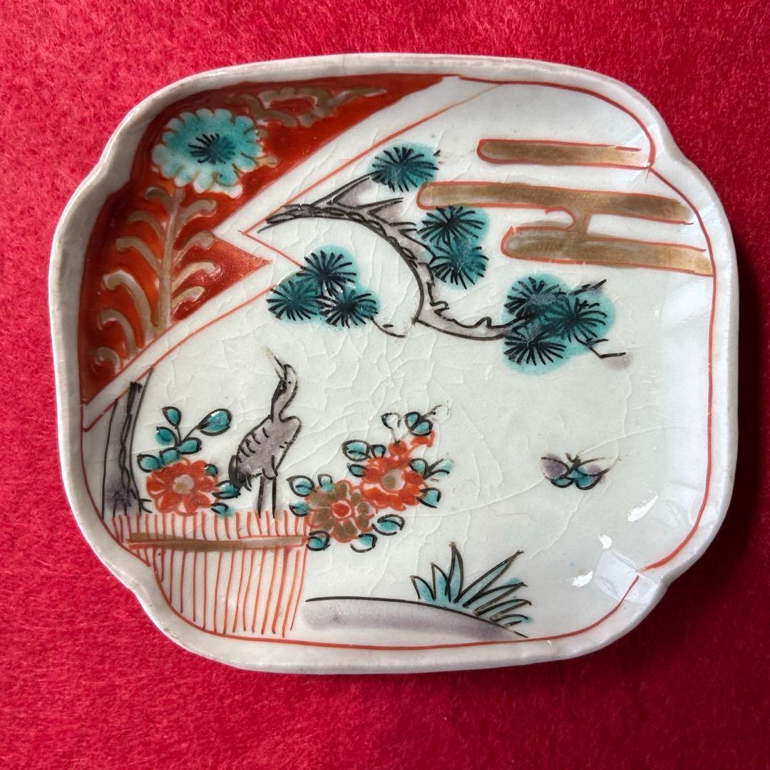 古伊万里　色絵　豆皿　2枚組