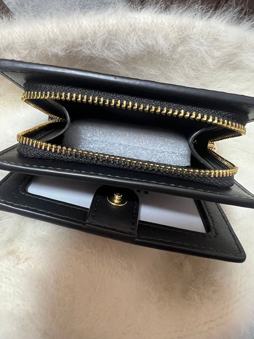 COACH ダークブラウン 三つ折り財布