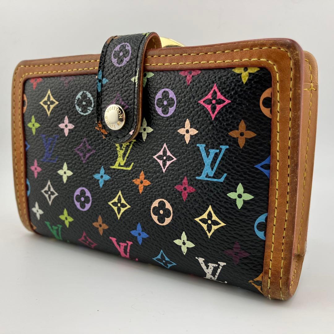 人気✨美品✨ルイヴィトン マルチカラー ポルトモネ ビエ ヴィエノワ ノワール