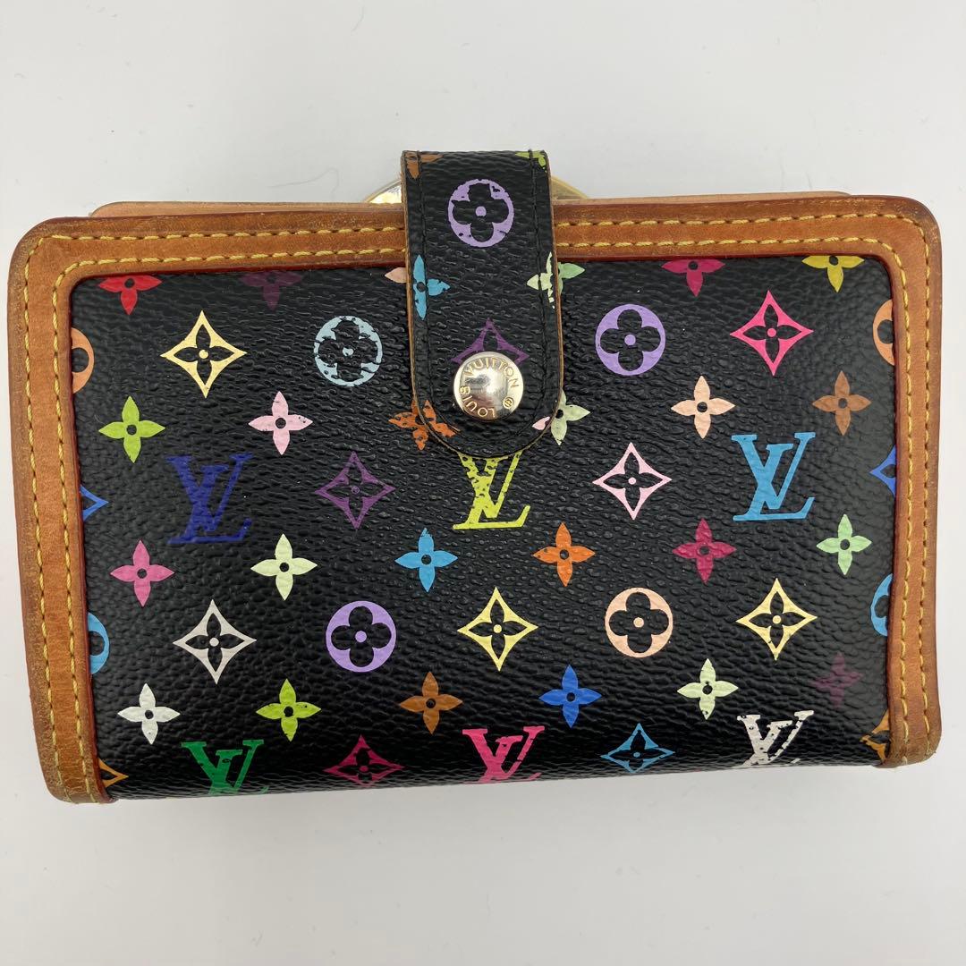 人気✨美品✨ルイヴィトン マルチカラー ポルトモネ ビエ ヴィエノワ ノワール