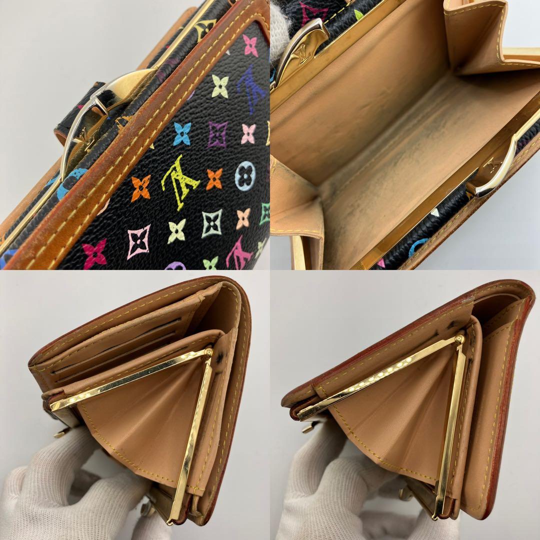 人気✨美品✨ルイヴィトン マルチカラー ポルトモネ ビエ ヴィエノワ ノワール