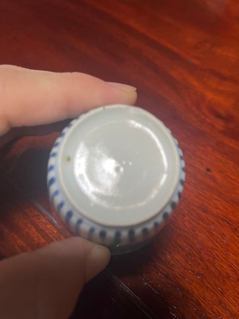 古伊万里　蛸唐草　唐草　たこ唐草　覗き猪口　のぞき　酒器　民藝　民芸　柿右衛門