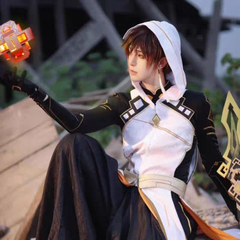 原神 モラクス 鍾離 コスプレ衣装 高級感フルセット 新品未開封