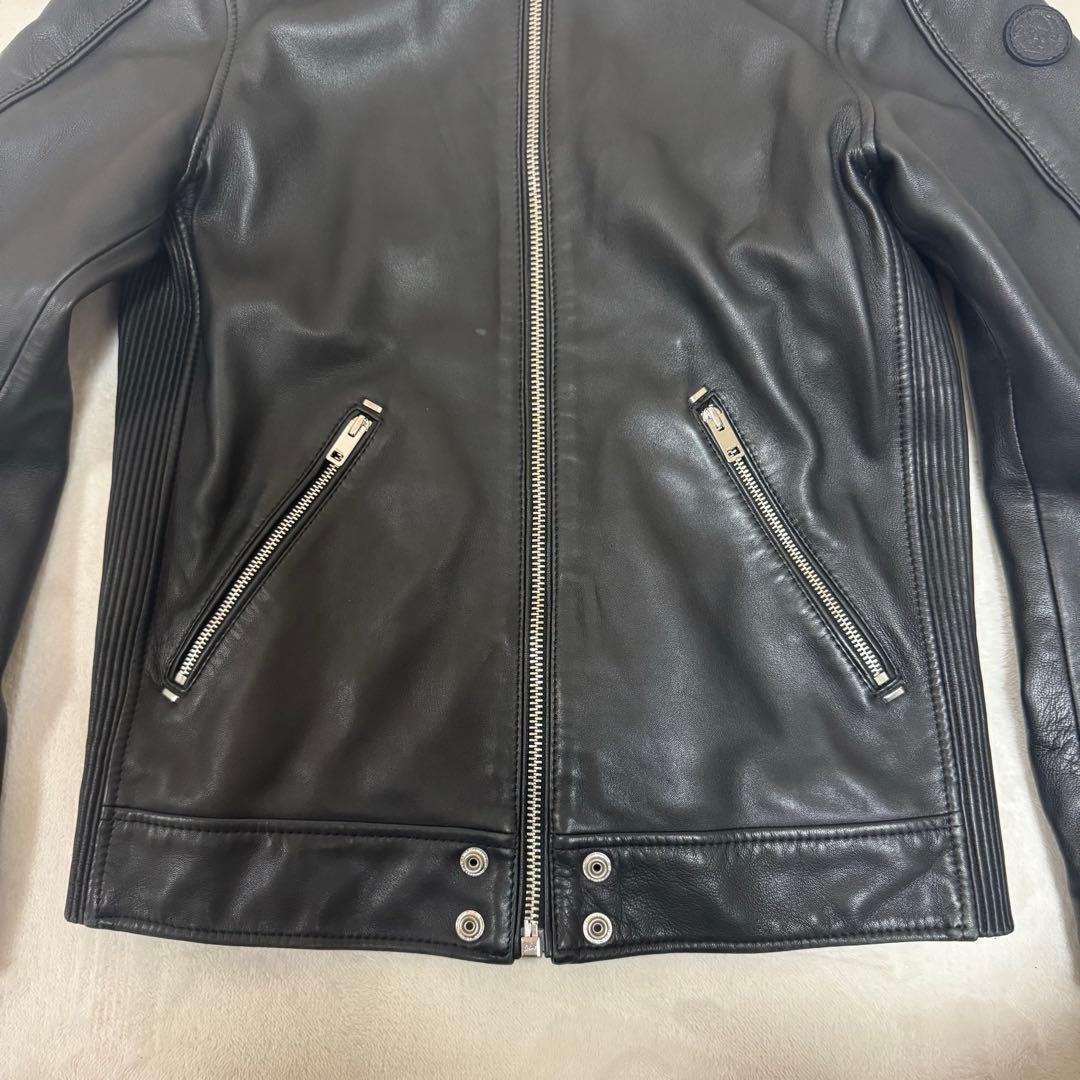 DIESEL ディーゼル シングルライダースジャケット　羊革 シープスキン