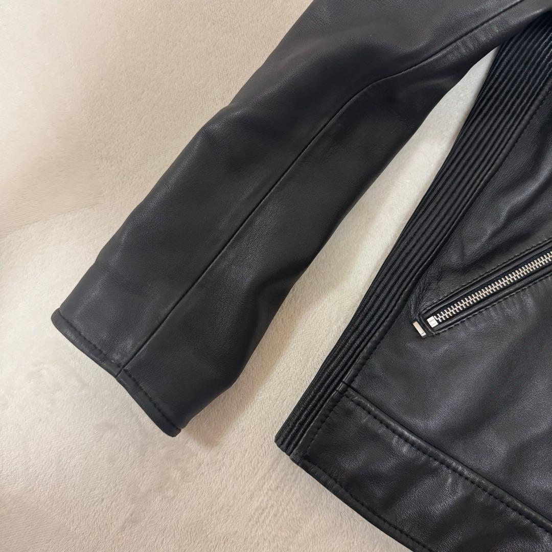 DIESEL ディーゼル シングルライダースジャケット　羊革 シープスキン