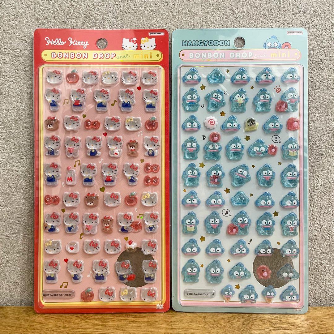 【正規品】 ボンボンドロップシール サンリオ mini ＋ 第2弾 全種類セット