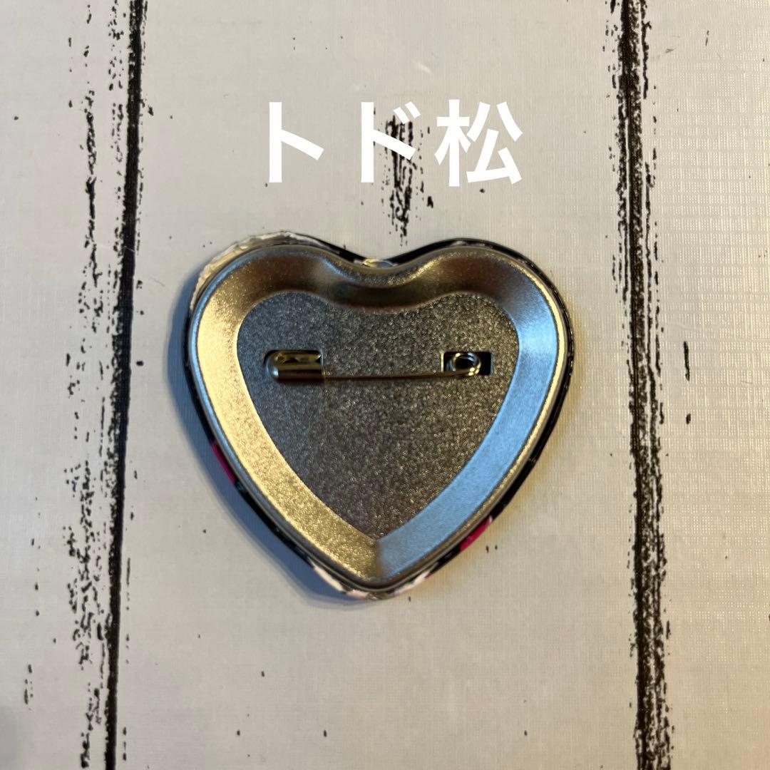 おそ松さん ハート缶バッジ　悪魔バンド　HMV トド松　一松　カラ松　チョロ松