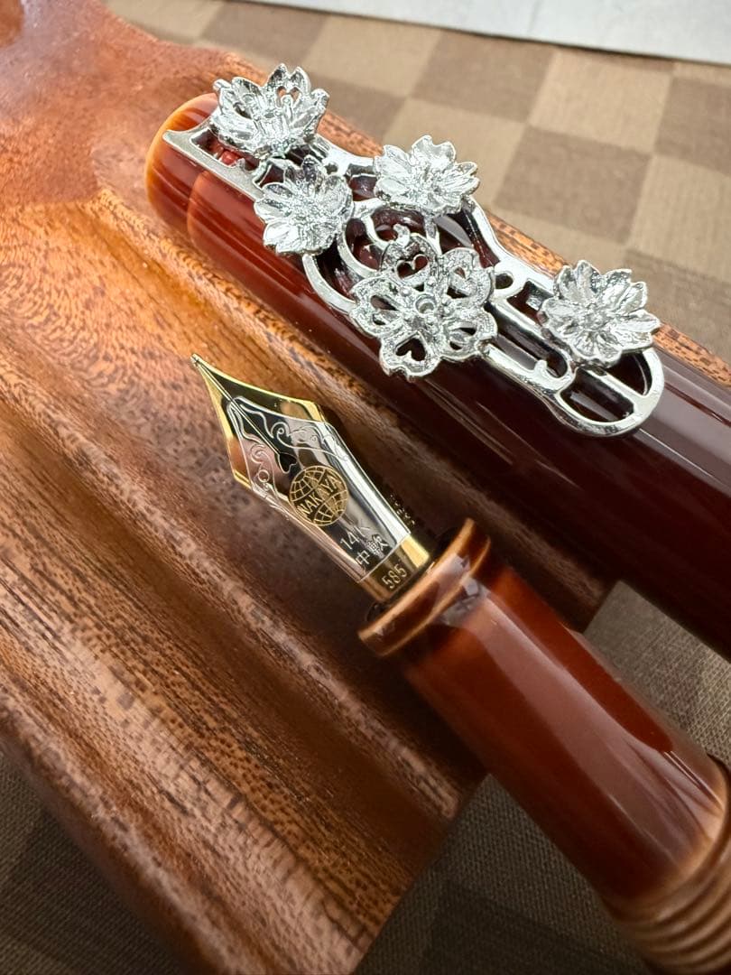 中屋万年筆、桜