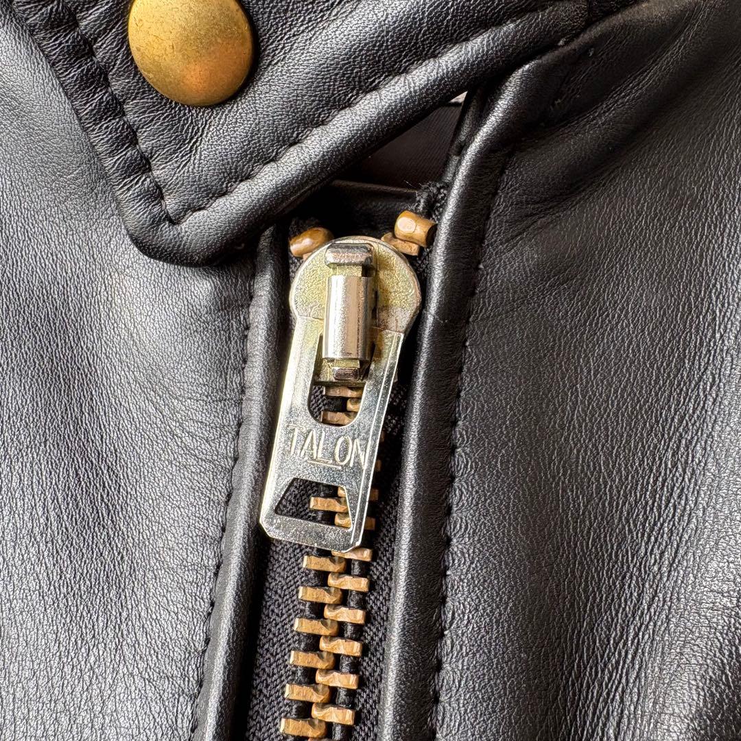 Schott シングルライダース ゴールド金具 TALONジップ 40 ショット