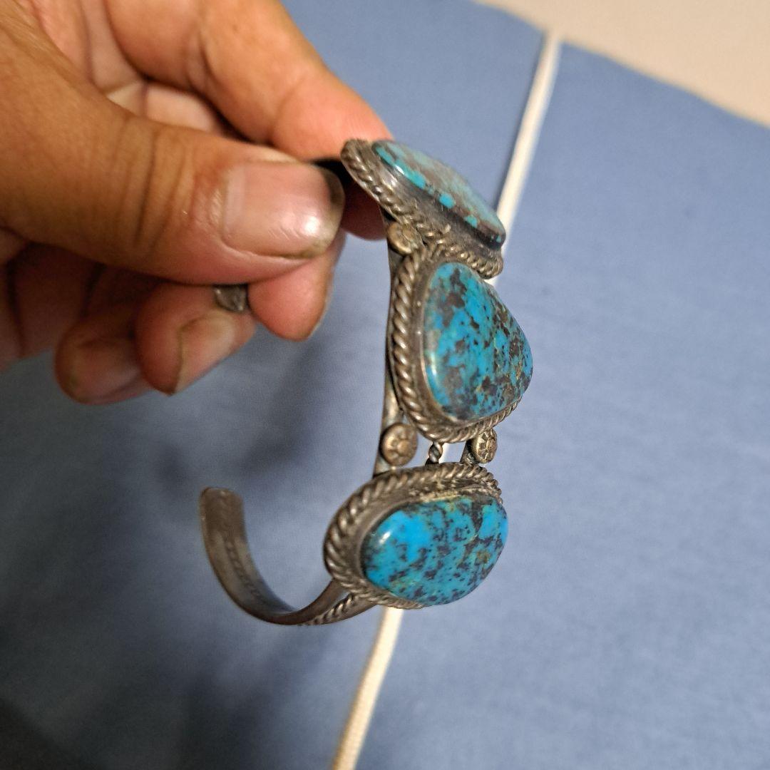 アリゾナターコイズトリプルストーンバングル