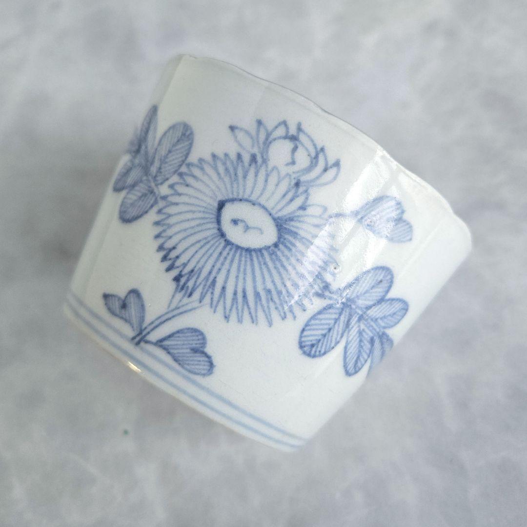 無傷　完品　古伊万里　染付　猪口　蕎麦猪口　江戸時代　向付　骨董　アンティーク