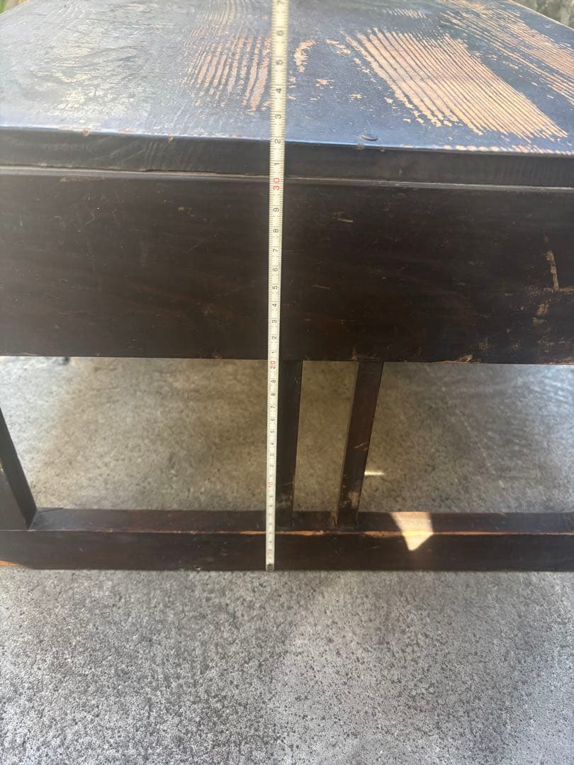 アンティーク 文机 レトロ 木製 座卓 机 昭和レトロ 古道具 ローテーブル