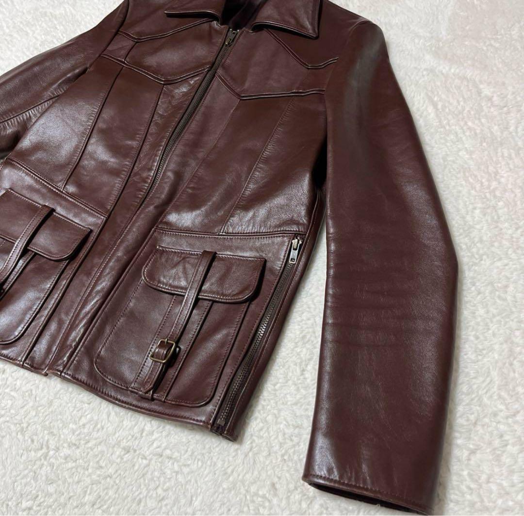 WACKO MARIA Mワコマリア レザージャケット ステアハイド SMOKE