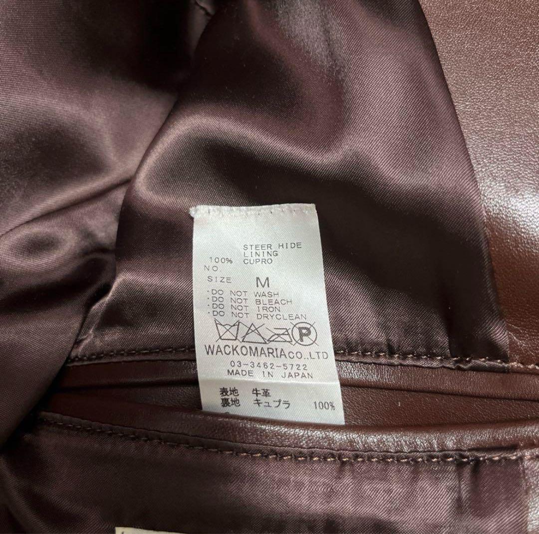 WACKO MARIA Mワコマリア レザージャケット ステアハイド SMOKE